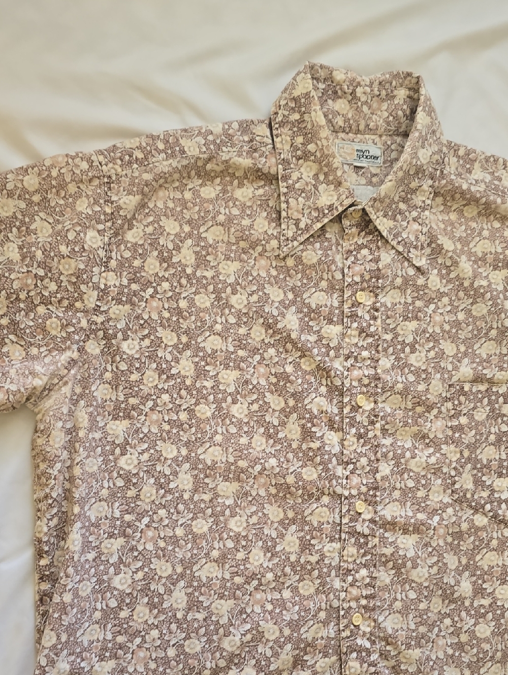 Vintage 1960's Men's Reyn Spooner Gold Label Hawaiian Shirt - XXL